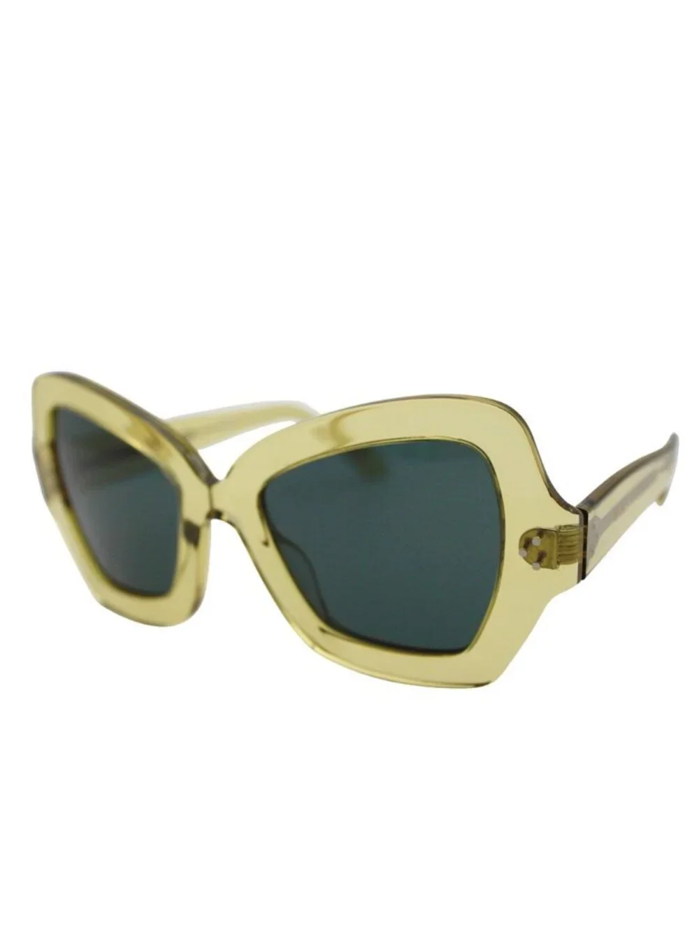 Celine Sunglasses Yellow Clear Skeleton Unique Eyewear
